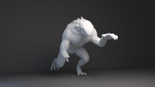 High Poly Monster preview image